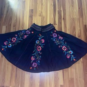 Festive circle skirt, knee length